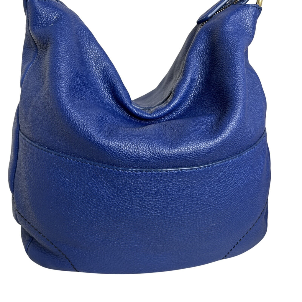 OrYANY Adele Hobo Bag Blue & White Leather Shoulder Purse