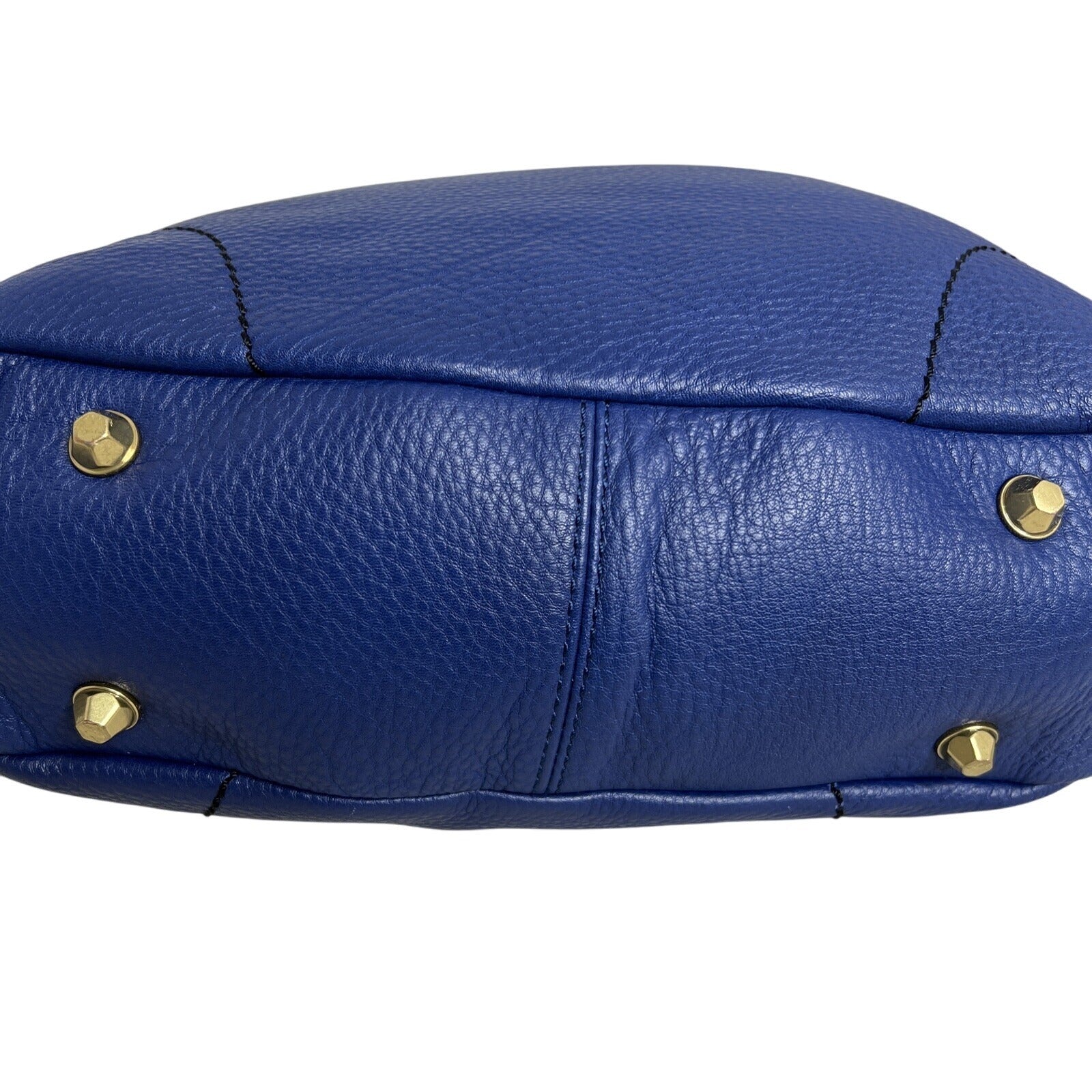 OrYANY Adele Hobo Bag Blue & White Leather Shoulder Purse