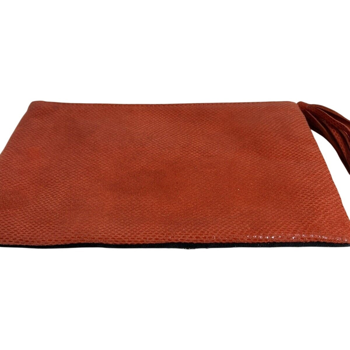 Ten79LA Grace Clutch Suede embellished w/Glass & Resin Beads w/Tassel Handmade