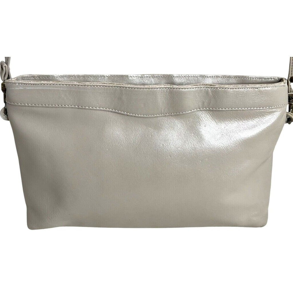 Vintage Etienne Aigner Taupe Leather Crossbody Bag