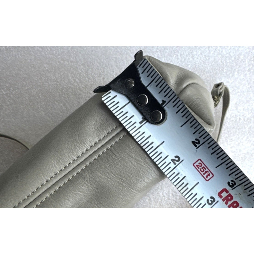 Vintage Etienne Aigner Taupe Leather Crossbody Bag