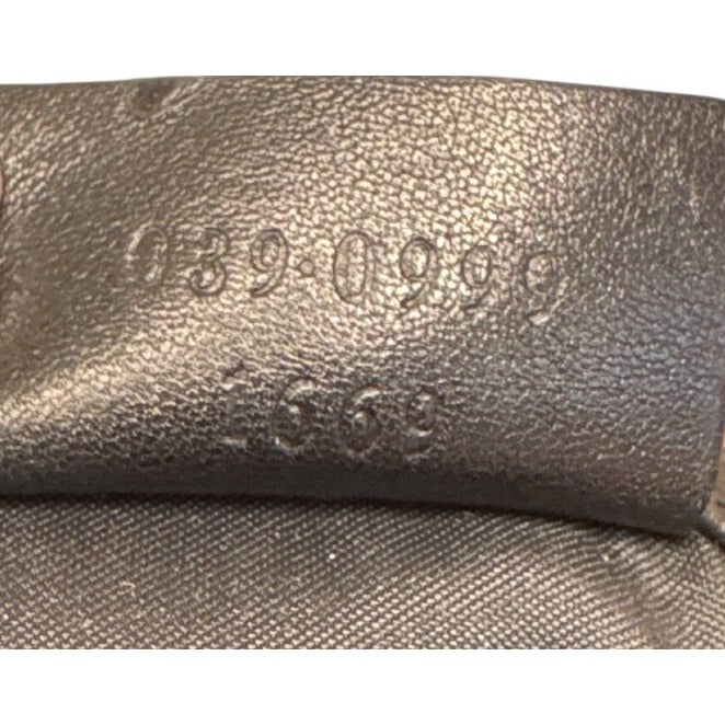 Gucci Black Leather Handbag With Adjustable Strap Made In Italy