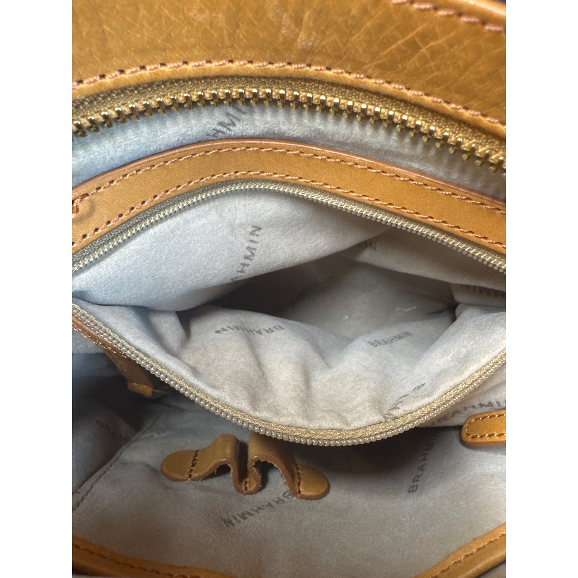 Brahmin Multicolor Stripe Canvas/Leather Crossbody Shoulder Bag W/Adjust. Strap