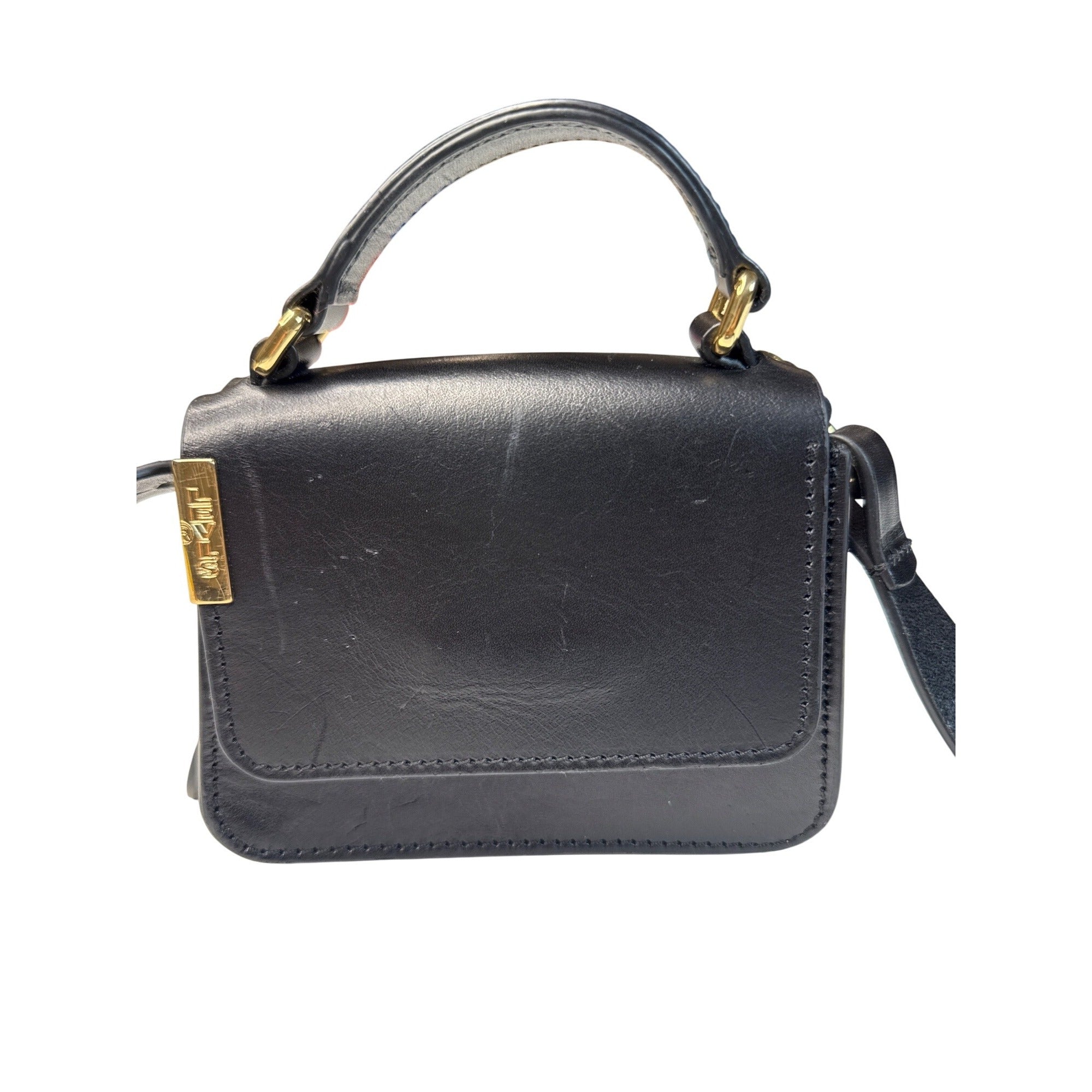 Levis Black Mini Crossbody Bag With Gold Hardware & Adjustable Strap