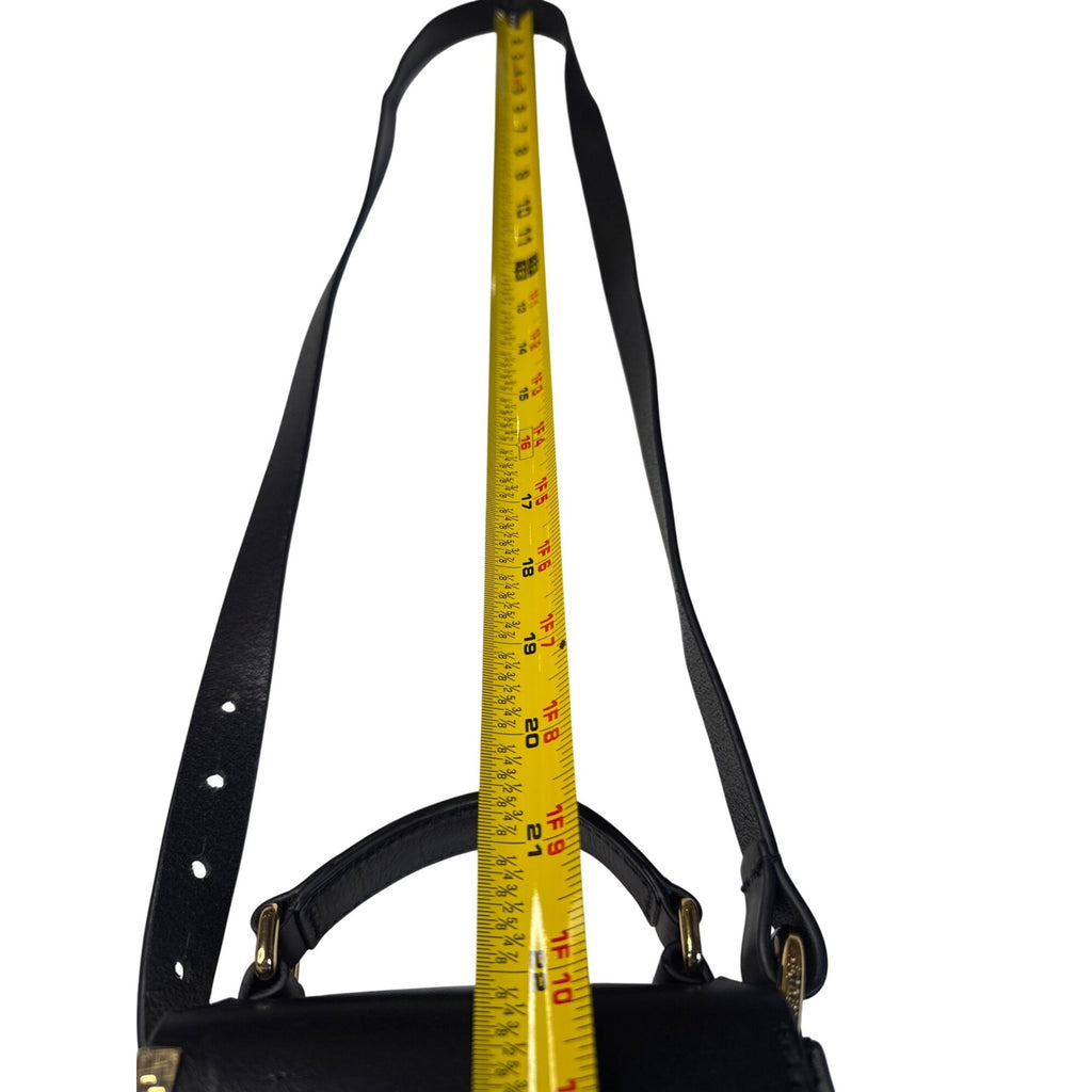 Levis Black Mini Crossbody Bag With Gold Hardware & Adjustable Strap