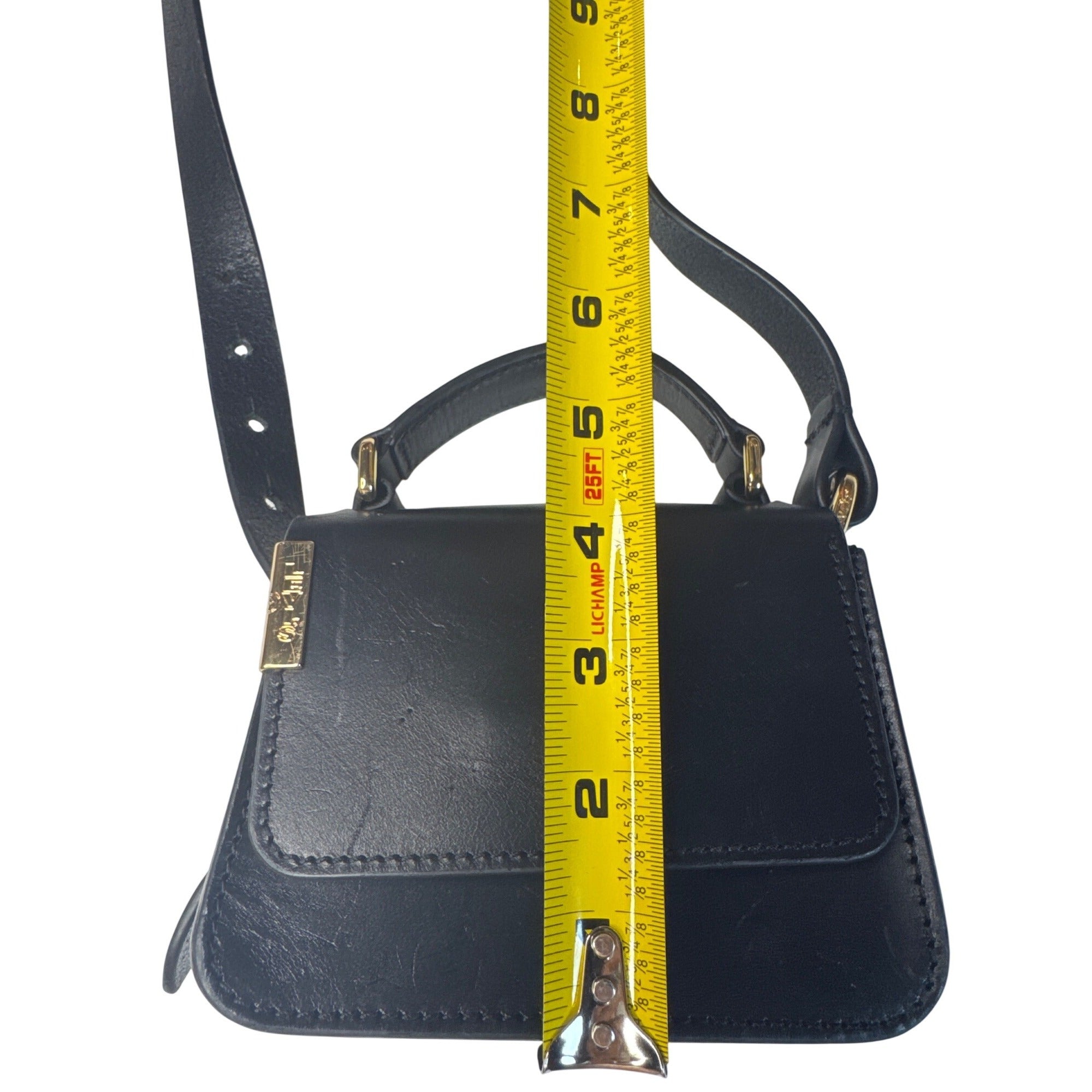 Levis Black Mini Crossbody Bag With Gold Hardware & Adjustable Strap