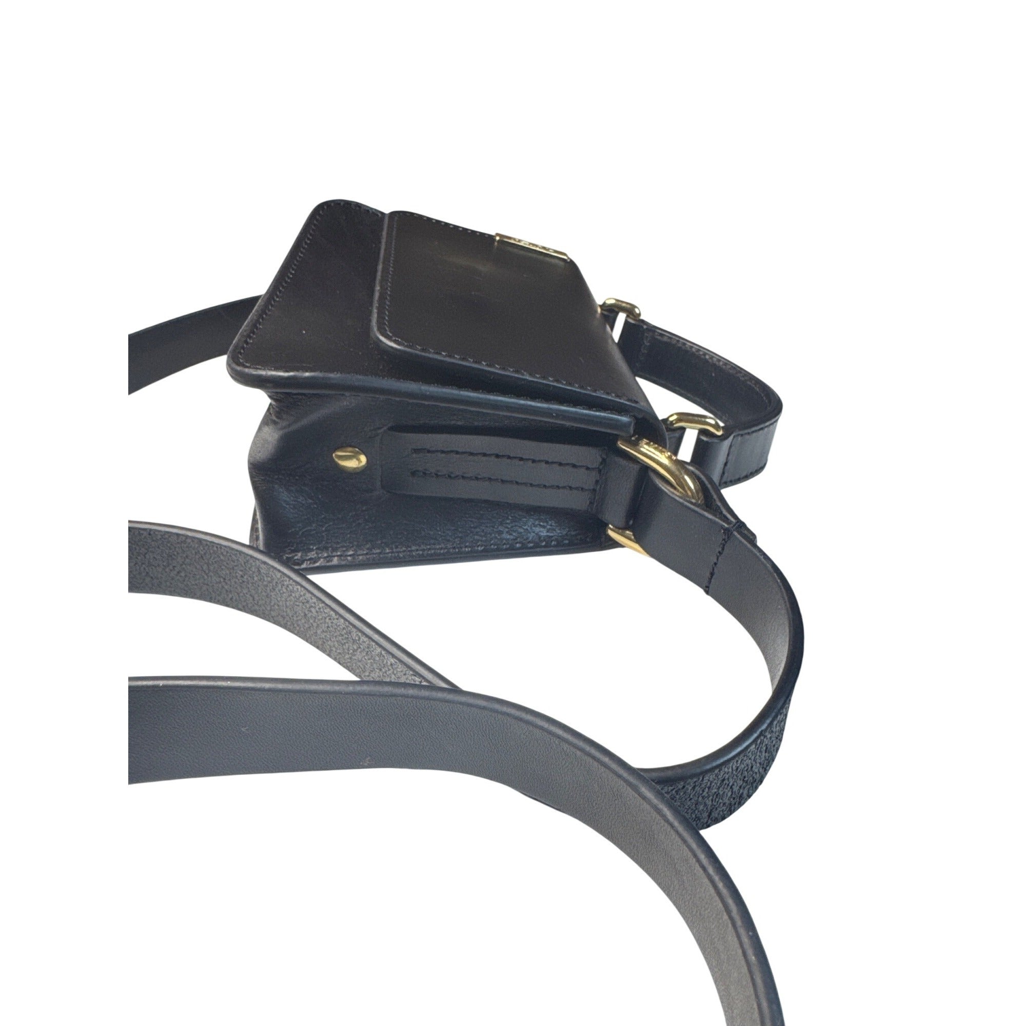 Levis Black Mini Crossbody Bag With Gold Hardware & Adjustable Strap
