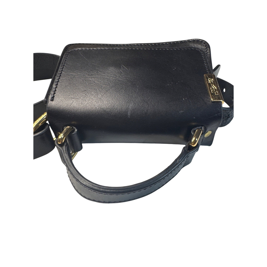 Levis Black Mini Crossbody Bag With Gold Hardware & Adjustable Strap