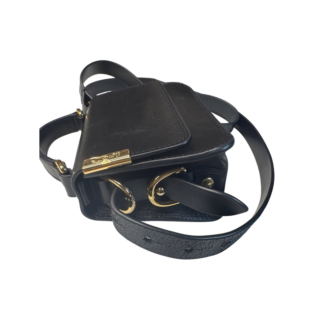 Levis Black Mini Crossbody Bag With Gold Hardware & Adjustable Strap