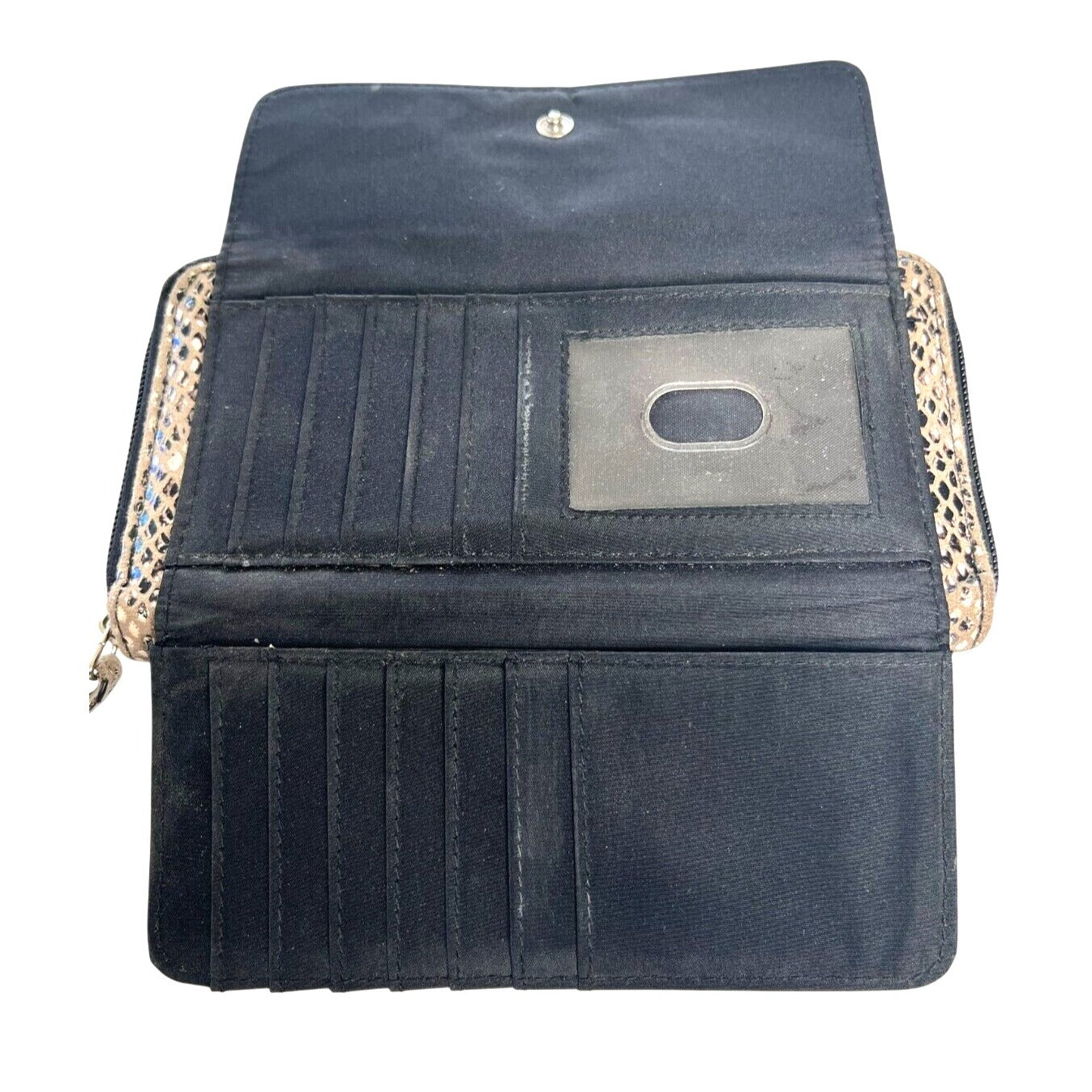 Kenneth Cole Reaction Beige Snake Print Wallet