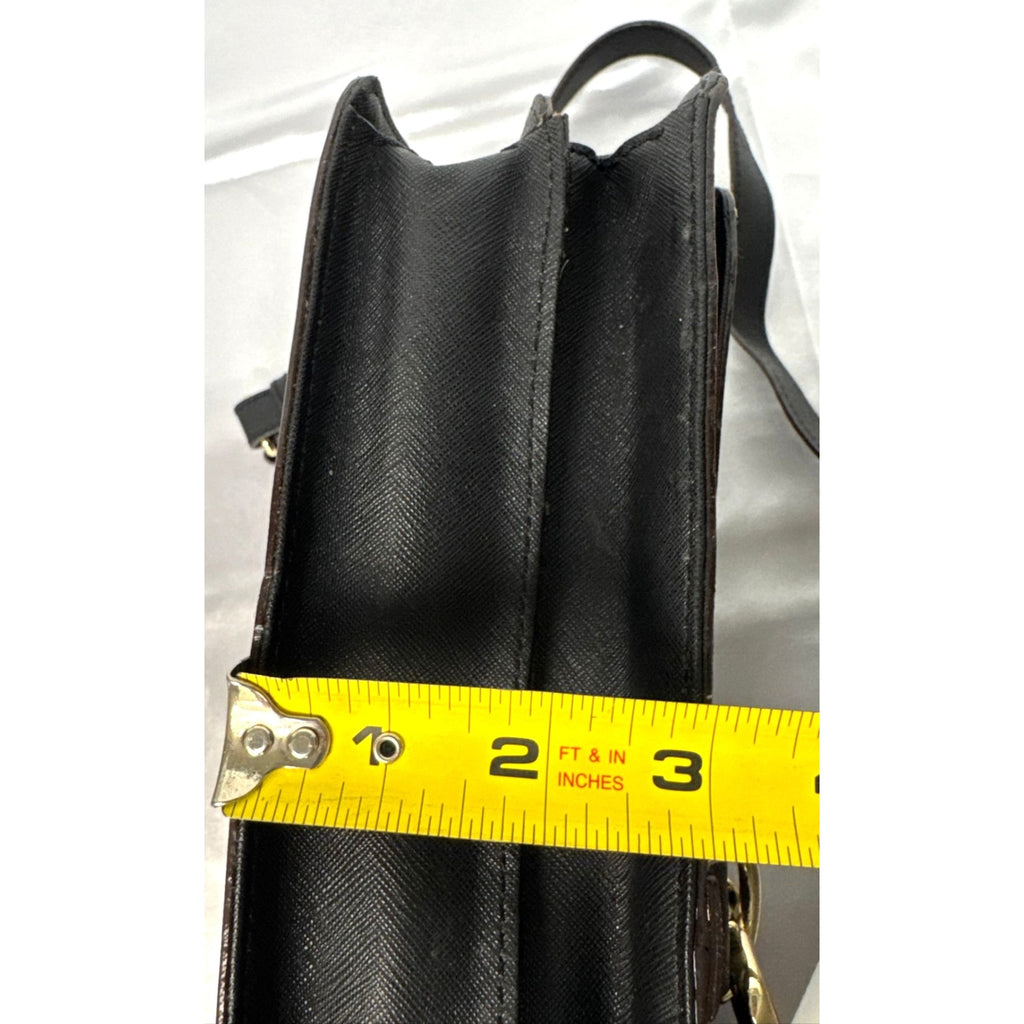 Rebecca Minkoff Black Leather Crossbody Bag W/Gold Hardware