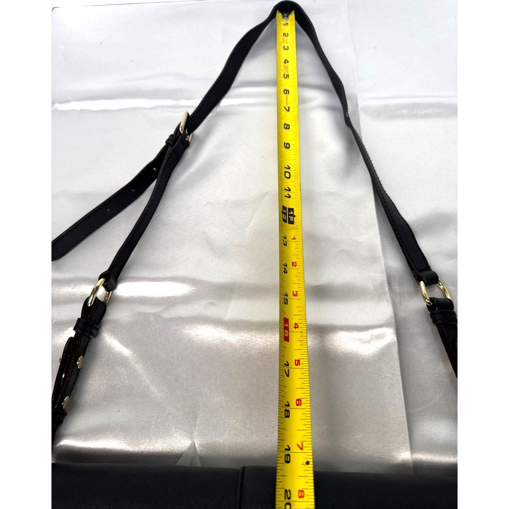 Rebecca Minkoff Black Leather Crossbody Bag W/Gold Hardware