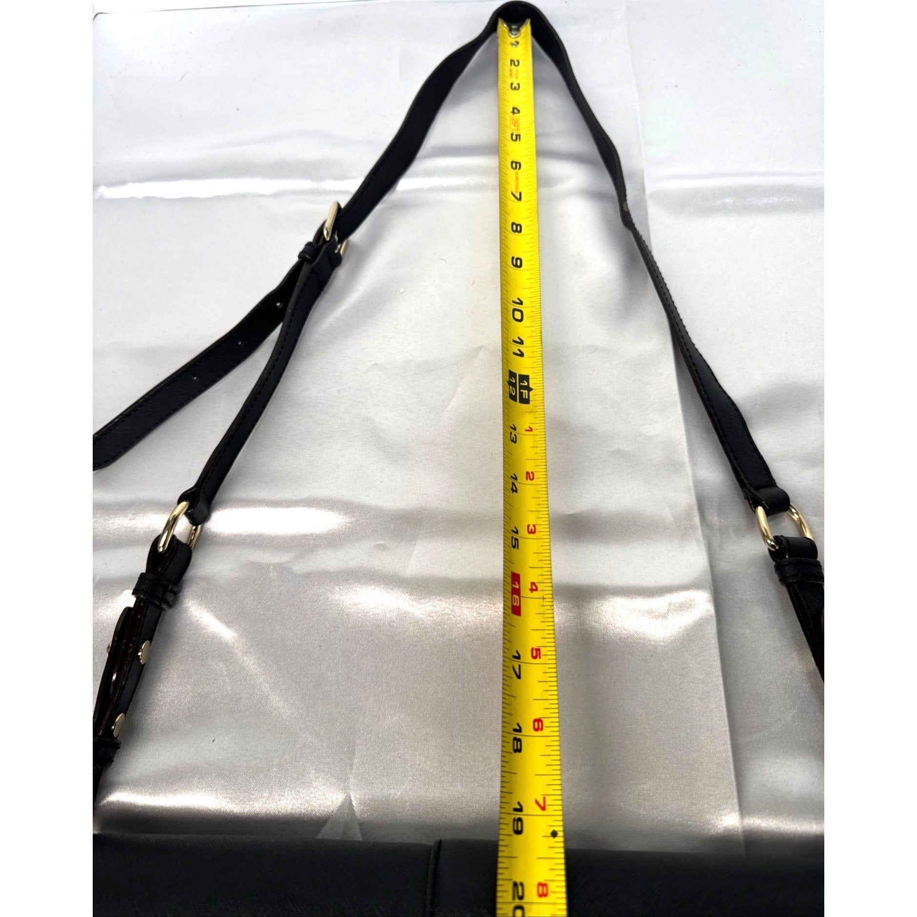 Rebecca Minkoff Black Leather Crossbody Bag W/Gold Hardware