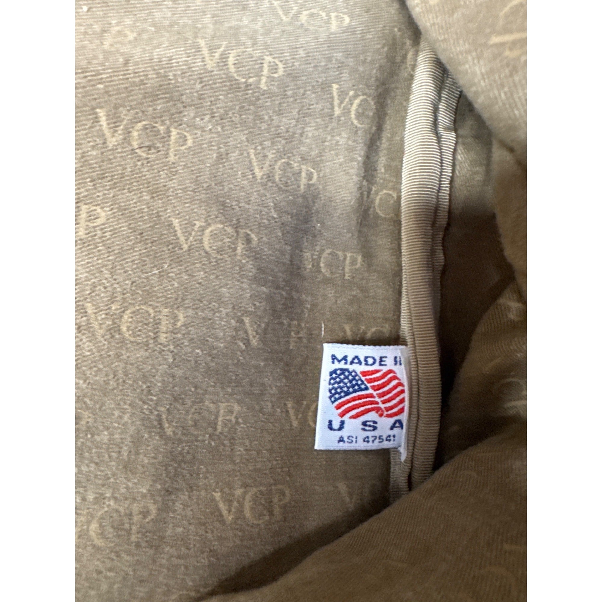 VCP Vintage-Style Canvas Duffel Bag With Brown Leather Trim & Adjustable Strap Large