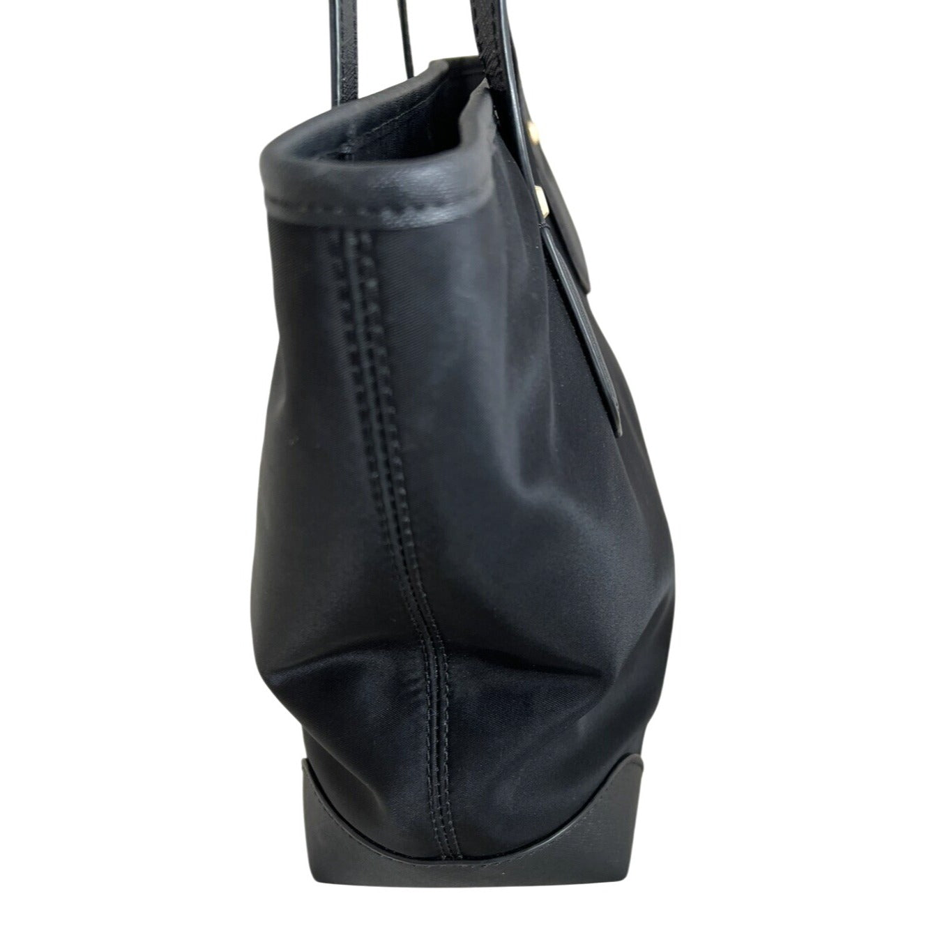 Michael Kors Black Nylon & Leather Tote Shoulder Bag