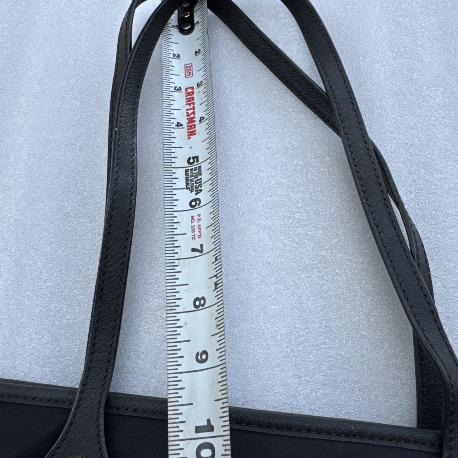 Michael Kors Black Nylon & Leather Tote Shoulder Bag