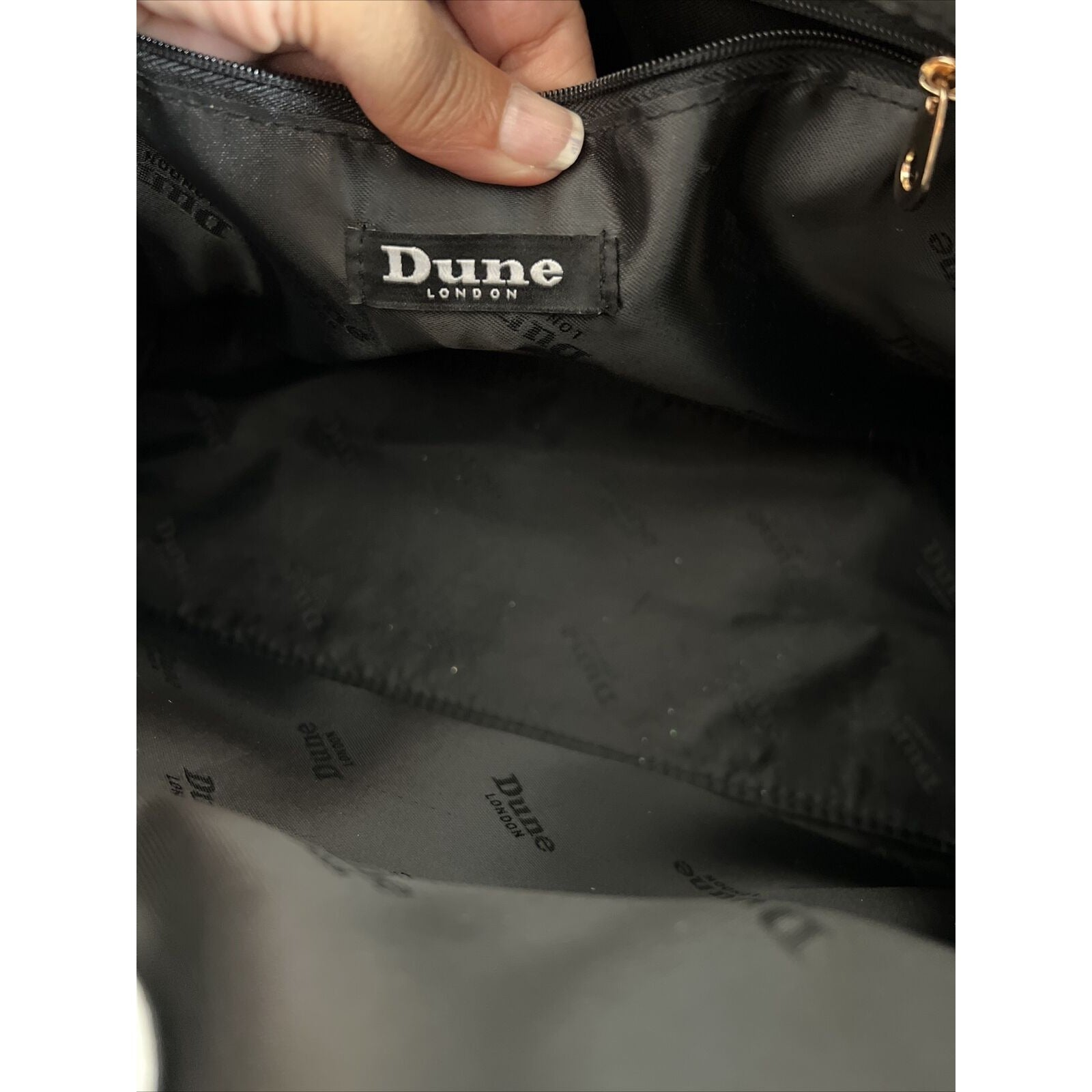 Dune London Straw & Faux Leather Tote Bag