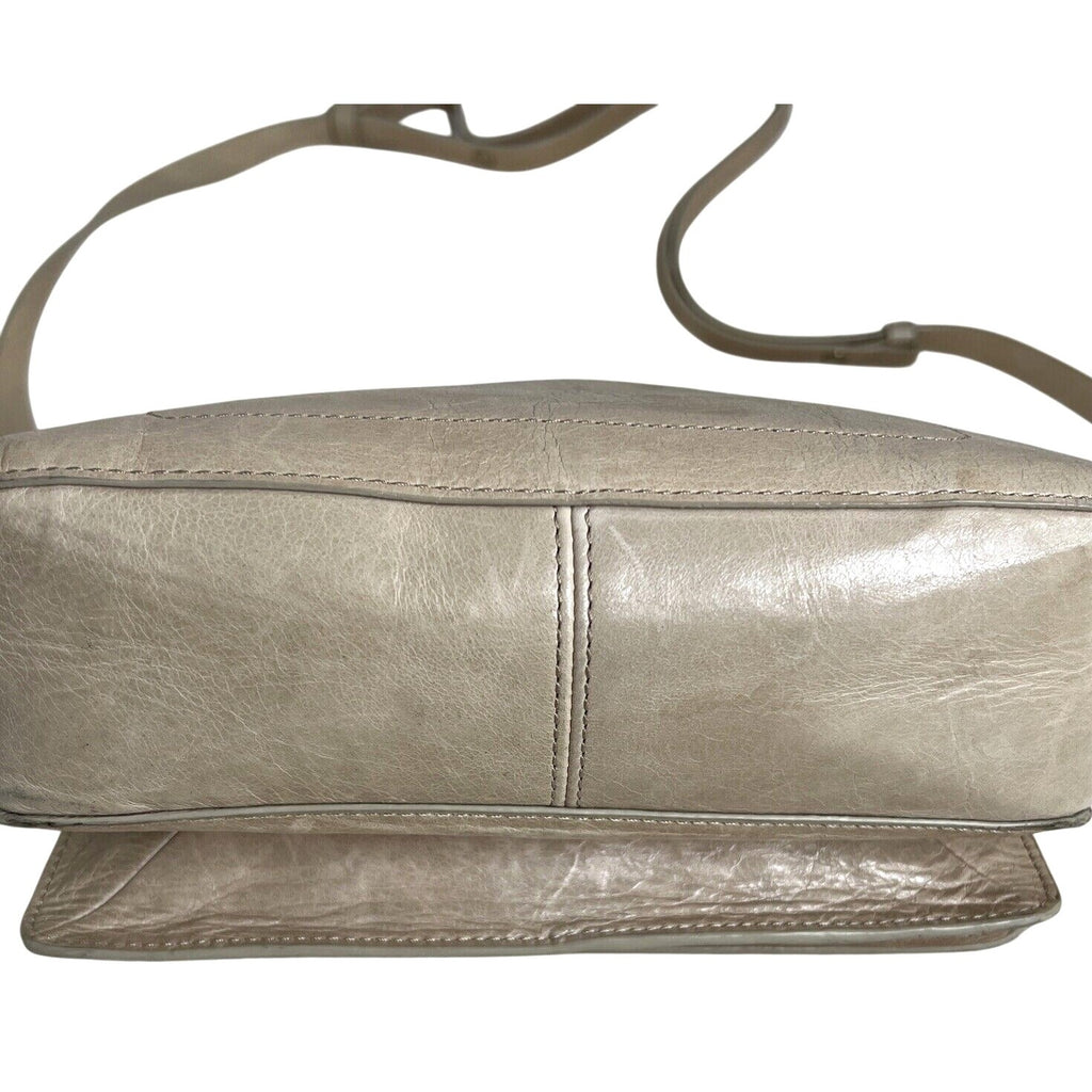 Halston Heritage Beige Leather Crossbody Bag