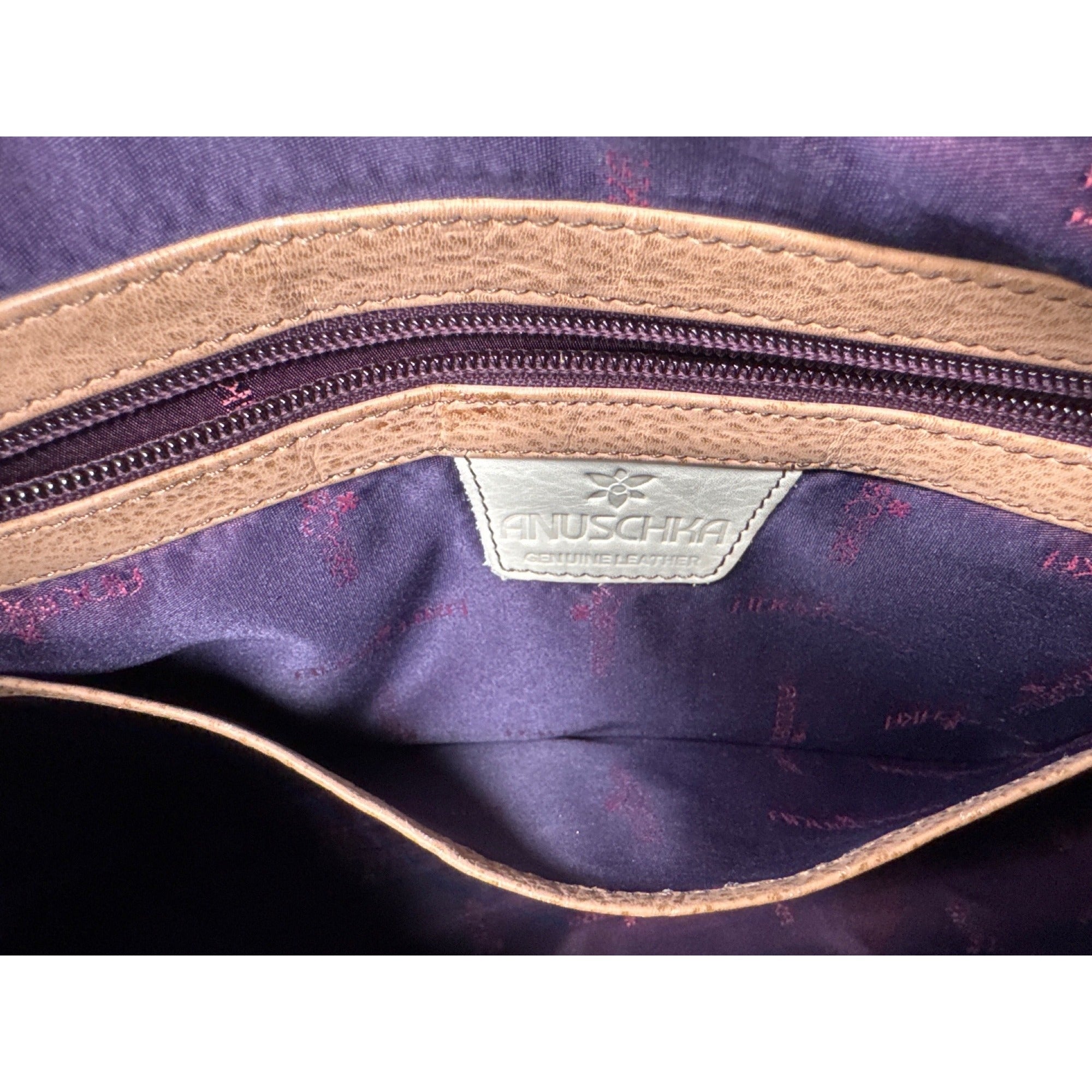 Anushka Hand-Painted Leather Hobo Bag With Adjustable Strap & Bird Design