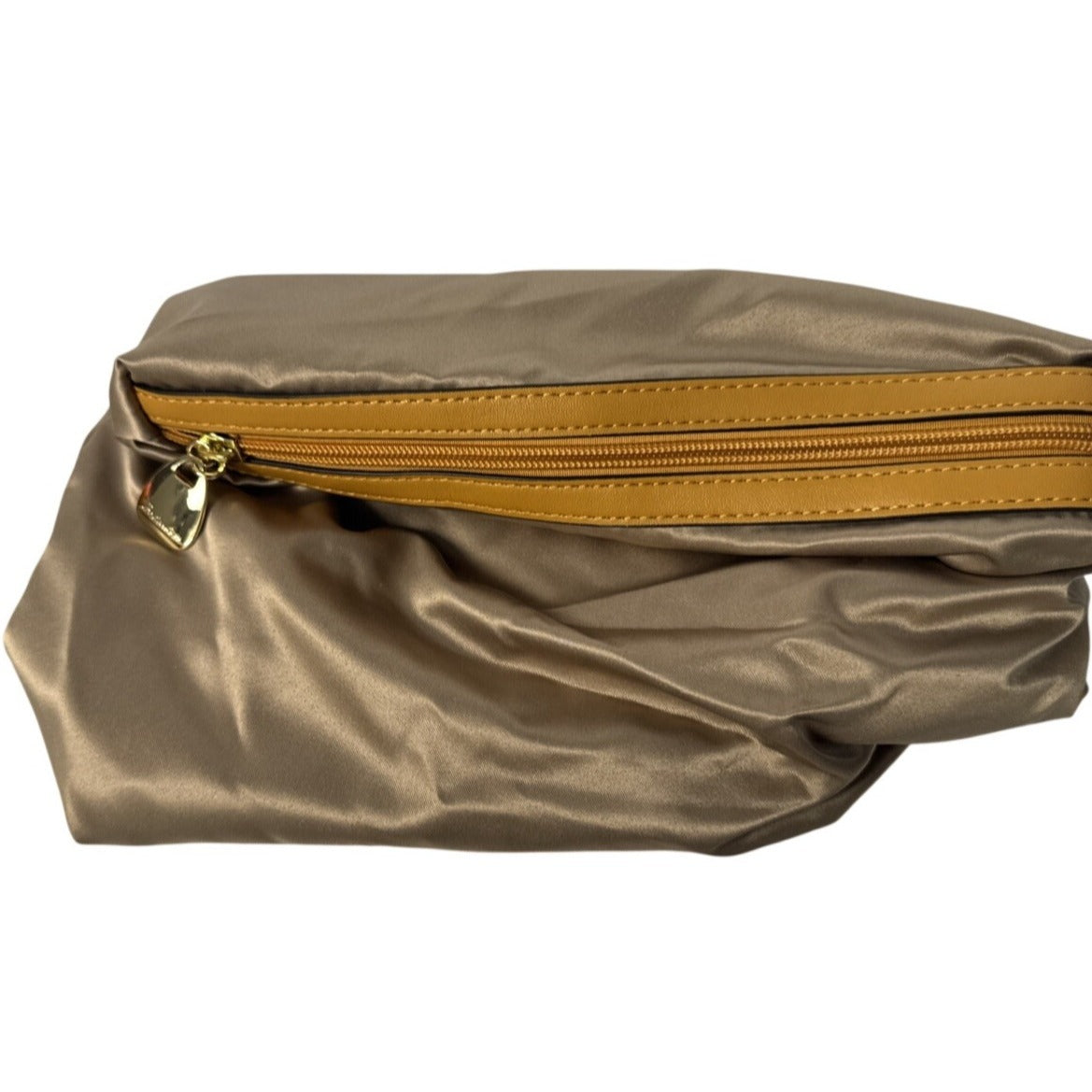 Bostanten Cream & Tan Tote Bag With Colorful Strap & Insert