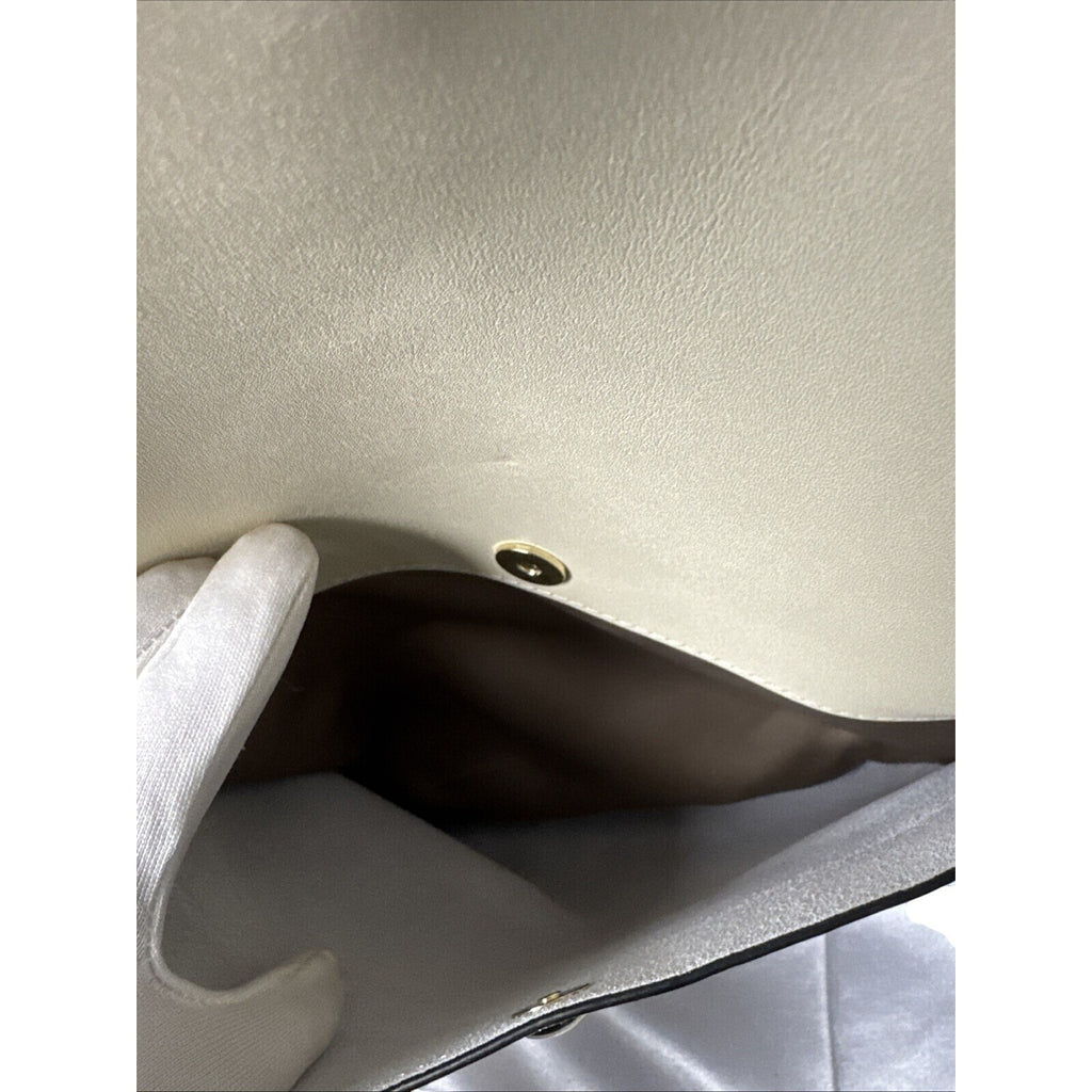 Bostanten Cream & Tan Tote Bag With Colorful Strap & Insert