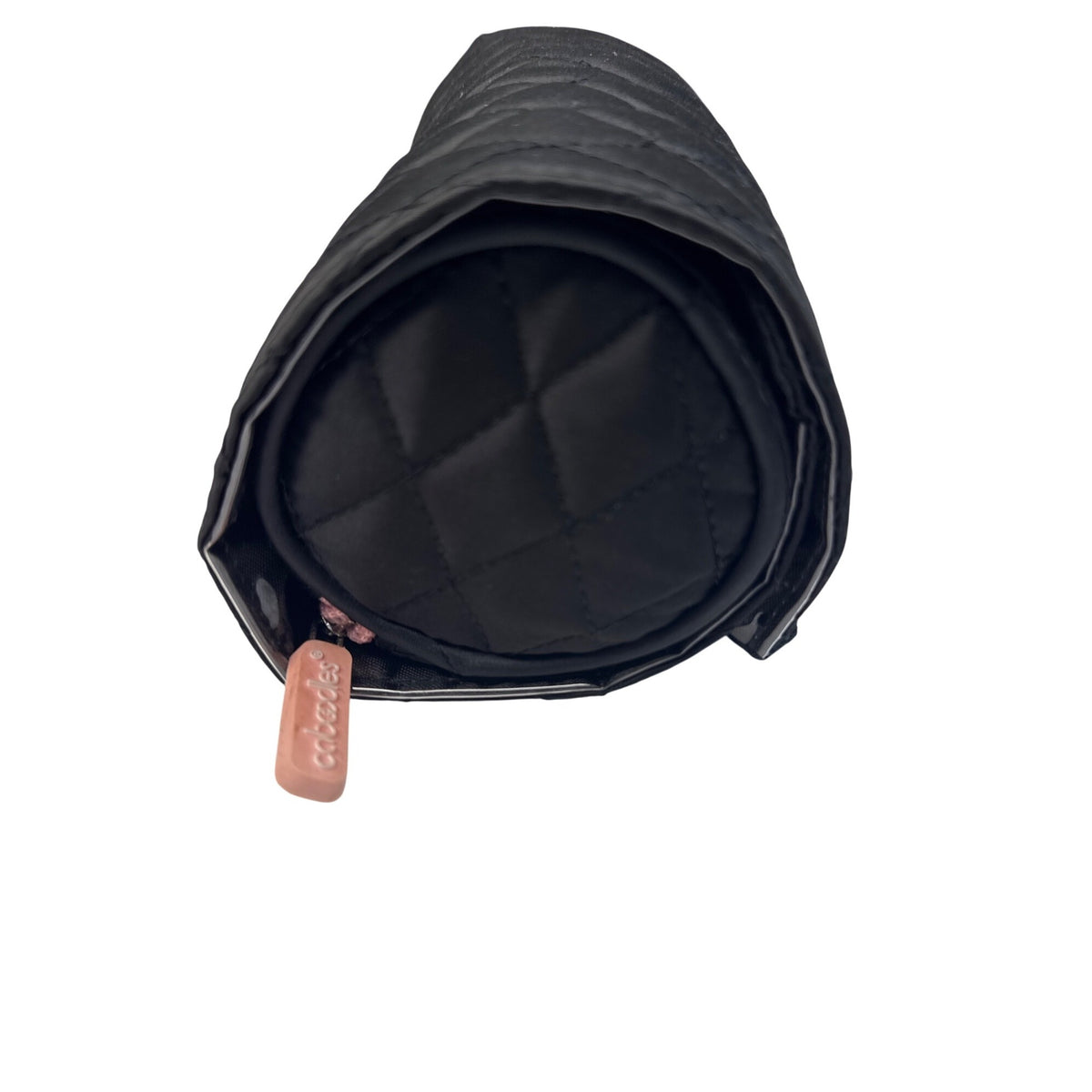 Caboodles Quilted Roll-Up Makeup Organizer With Pink Trim