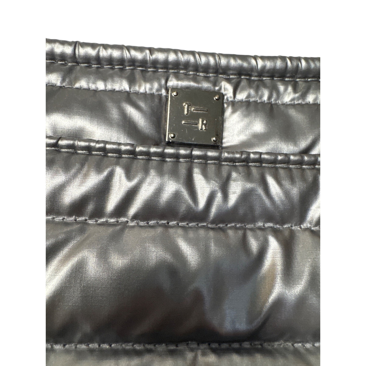 Think Royln Quilted Metallic Black Bum Bag 2.0 With Chain Strap & Zipper Closure For Trendy Everyday Use