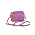Pom Pom London Lilac Crossbody Bag With Adjustable Strap & Gold Hardware