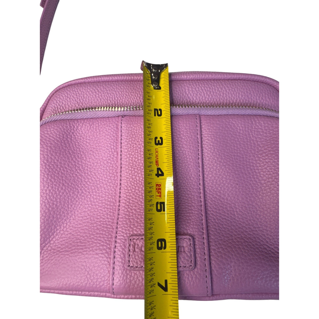 Pom Pom London Lilac Crossbody Bag With Adjustable Strap & Gold Hardware