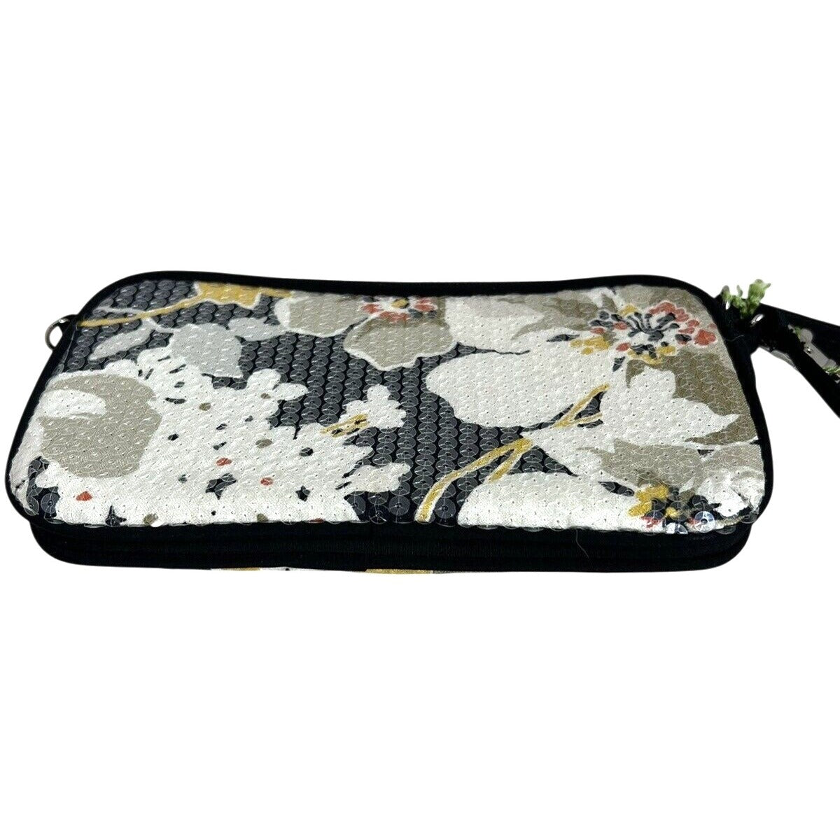 Vera Bradley Wristlet Clutch With Sequins & Floral Pattern