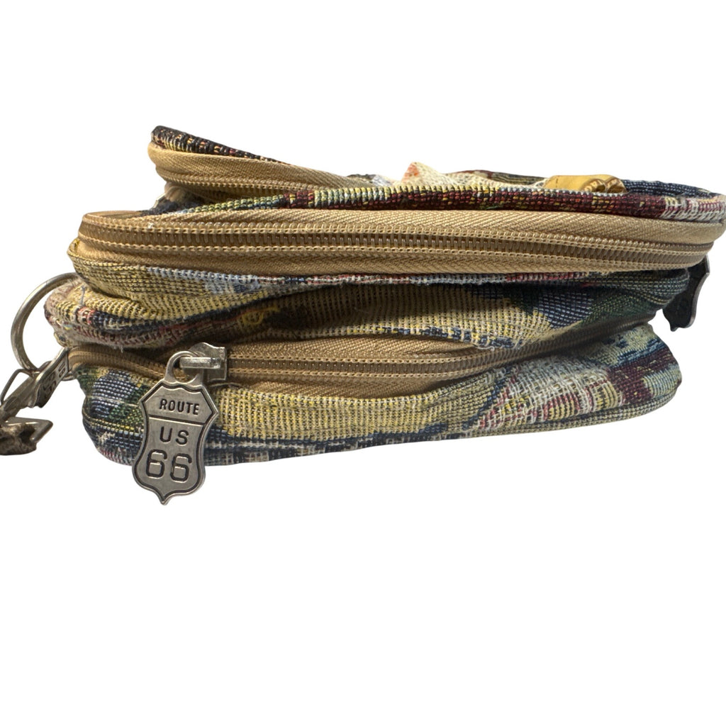 Route 66 Tapestry Utility Bag Crossbody Messenger Karriage Mate Vintage