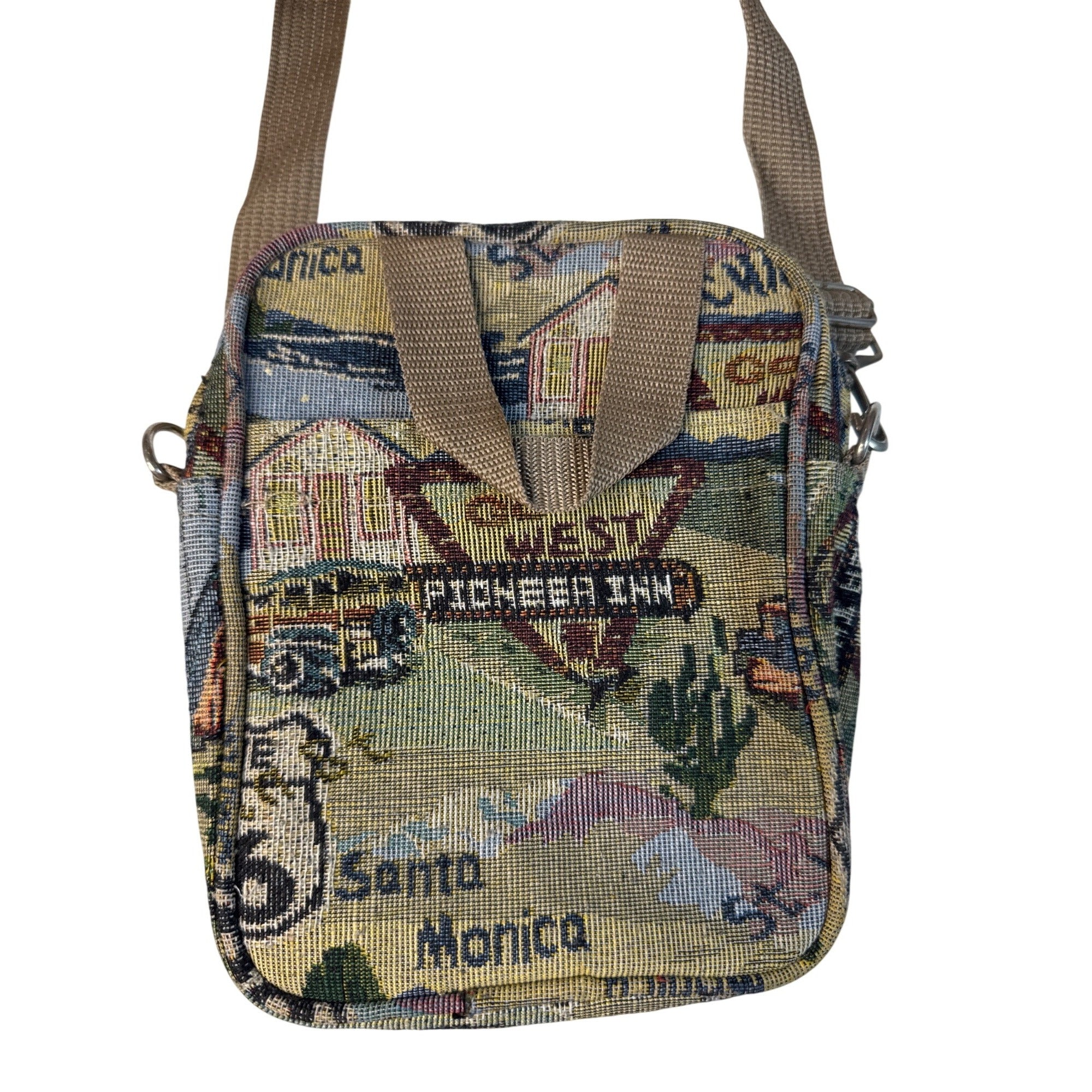 Route 66 Tapestry Utility Bag Crossbody Messenger Karriage Mate Vintage