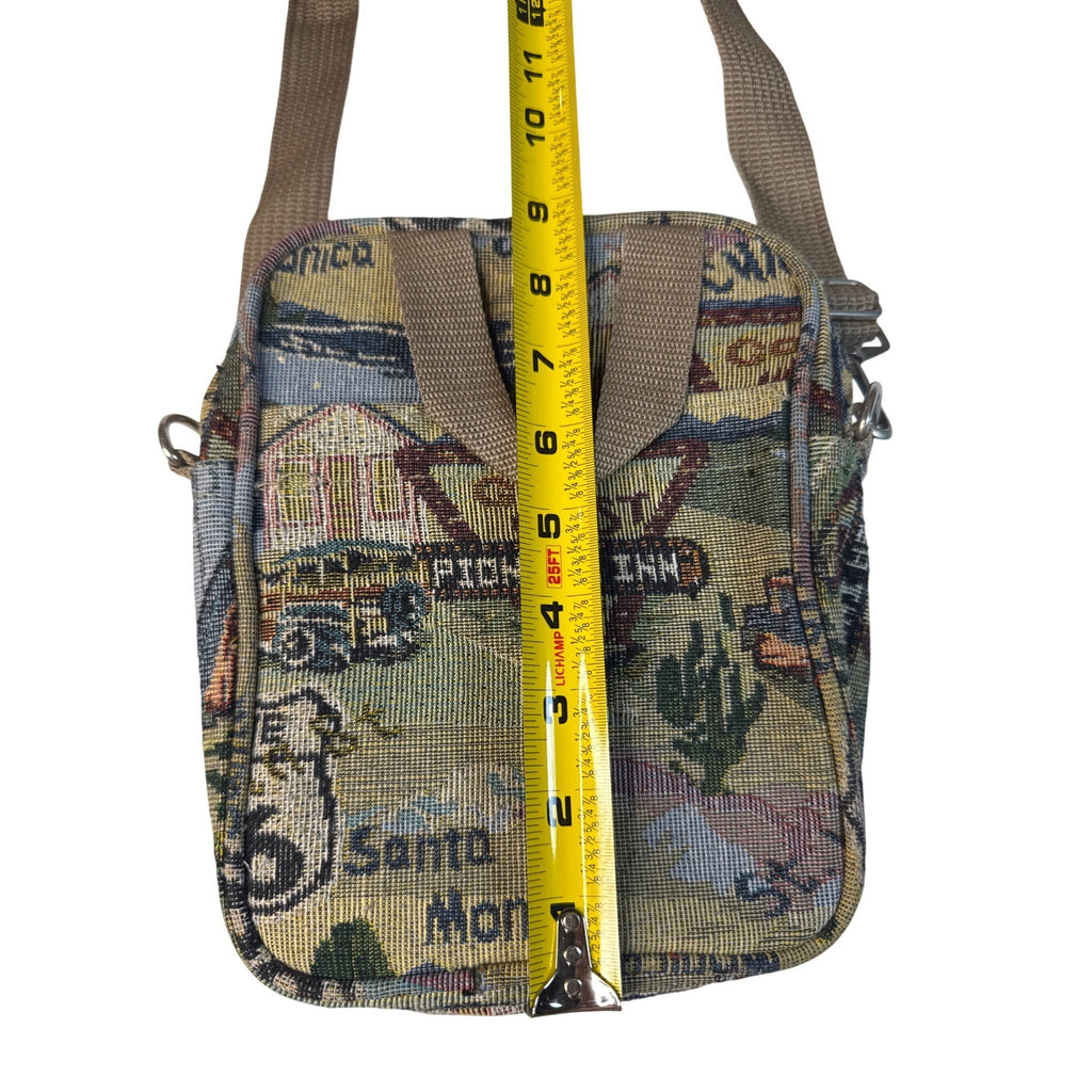 Route 66 Tapestry Utility Bag Crossbody Messenger Karriage Mate Vintage
