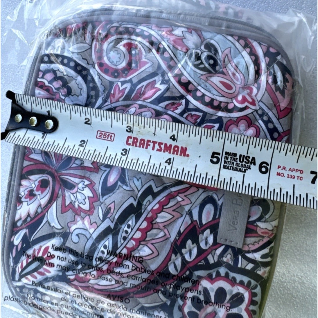 Vera Bradley Multicolor Paisley Cosmetic Bag