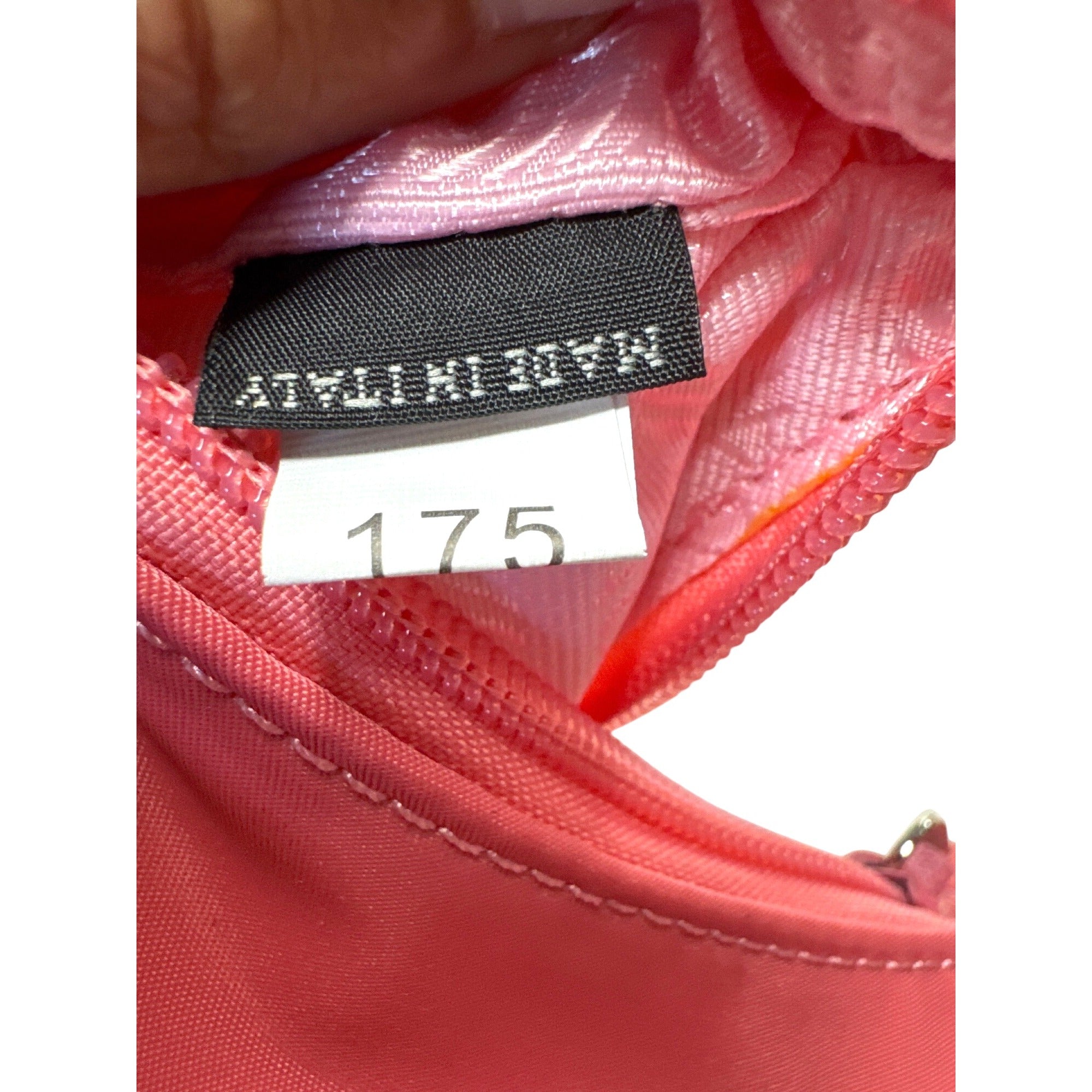 Pink Nylon Mini Shoulder Bag With Zip Closure