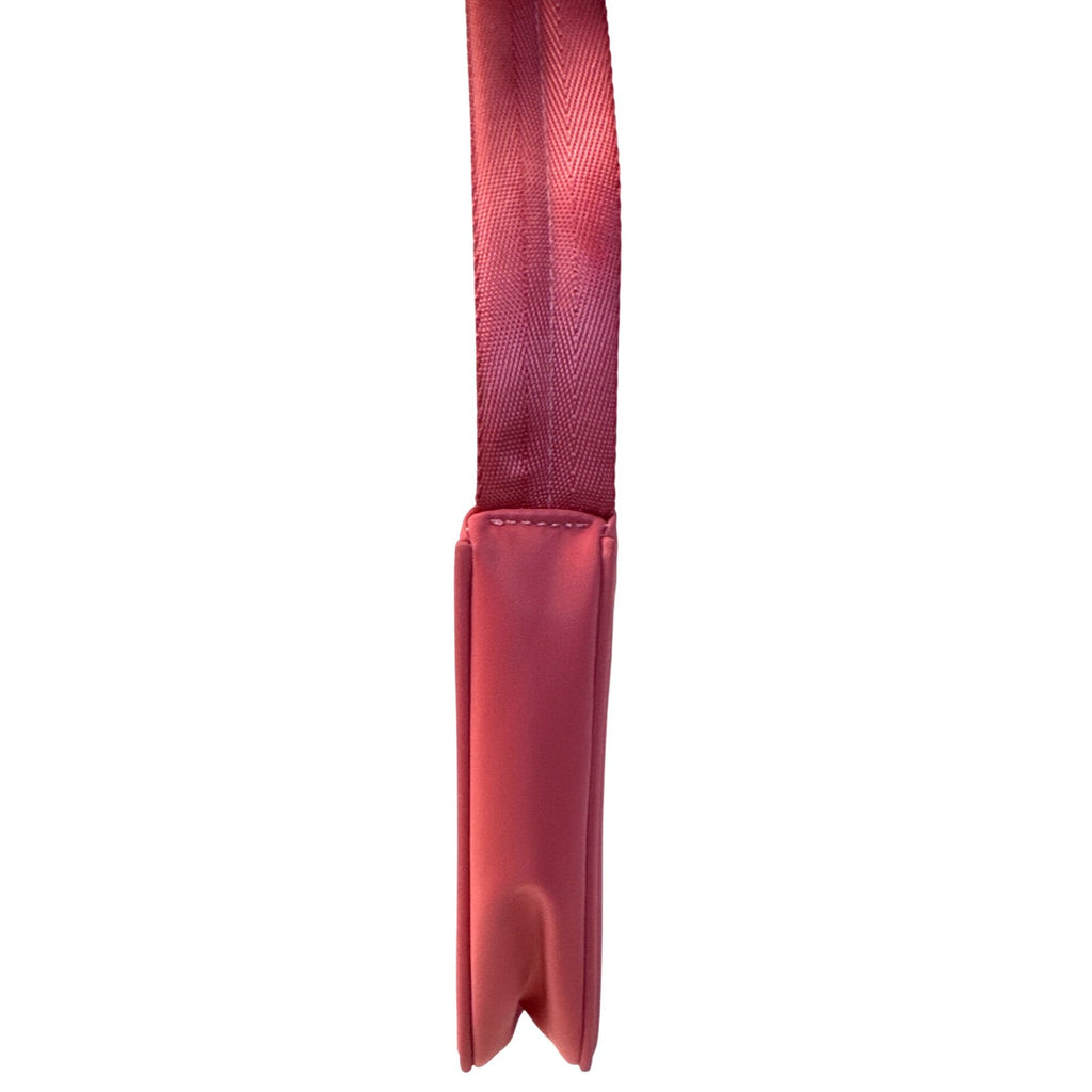 Pink Nylon Mini Shoulder Bag With Zip Closure