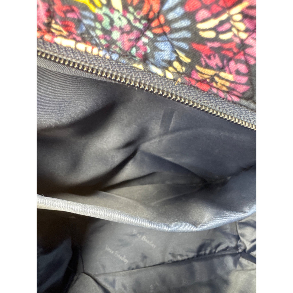 Vera Bradley Quilted Floral Backpack W/Umbrella & Cosmetic Pouches