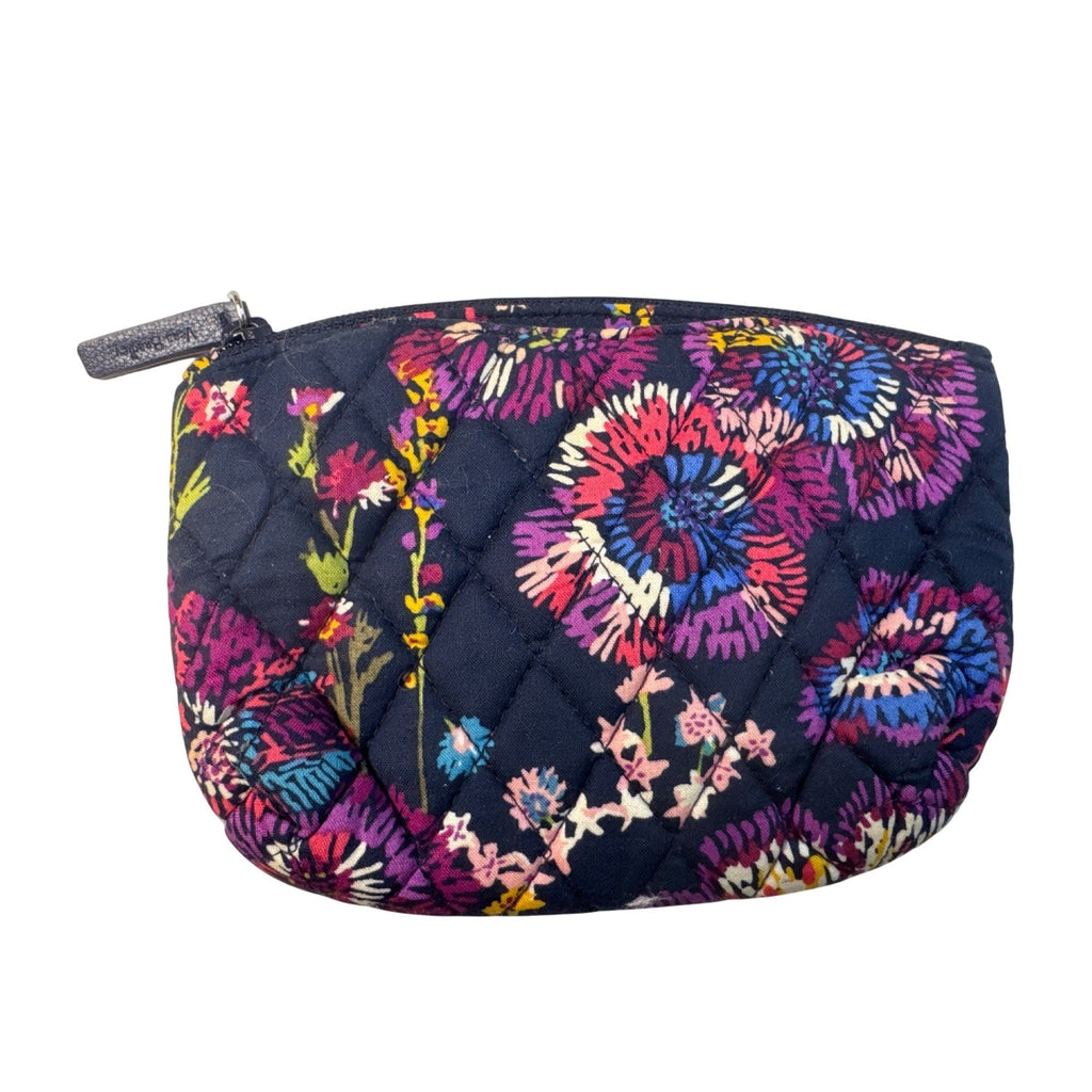 Vera Bradley Quilted Floral Backpack W/Umbrella & Cosmetic Pouches