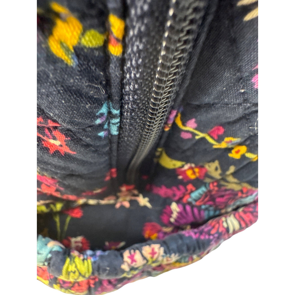 Vera Bradley Quilted Floral Backpack W/Umbrella & Cosmetic Pouches