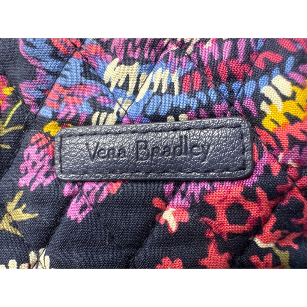 Vera Bradley Quilted Floral Backpack W/Umbrella & Cosmetic Pouches