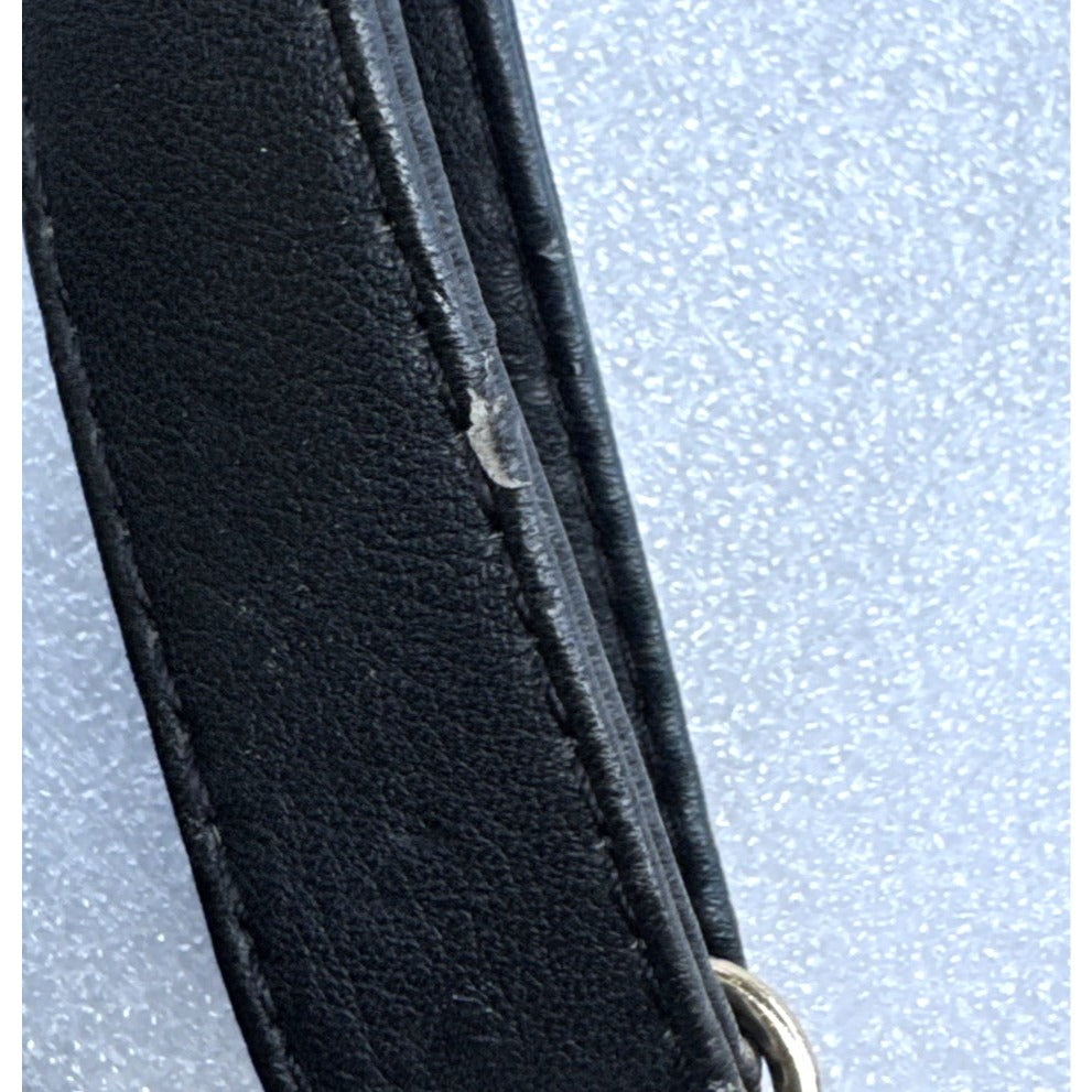 Rebecca Minkoff Quilted Leather Black Crossbody Bag With Gold Studs