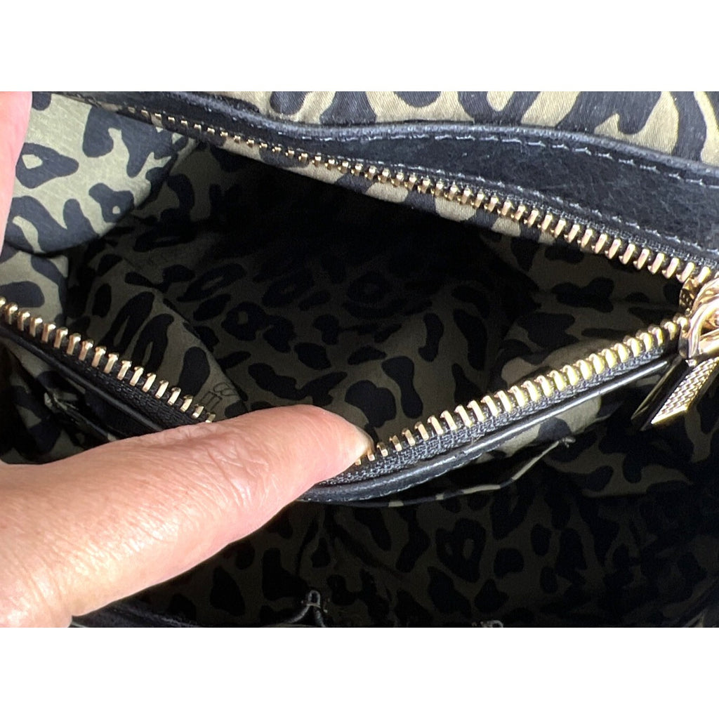 Rebecca Minkoff Quilted Leather Black Crossbody Bag With Gold Studs