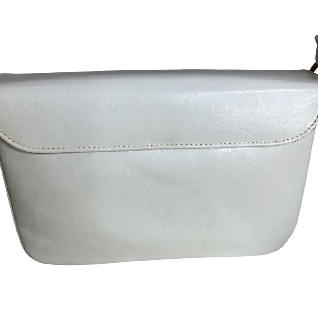 Robert Bestien Vintage White Faux Leather shoulder Adjustable Strap