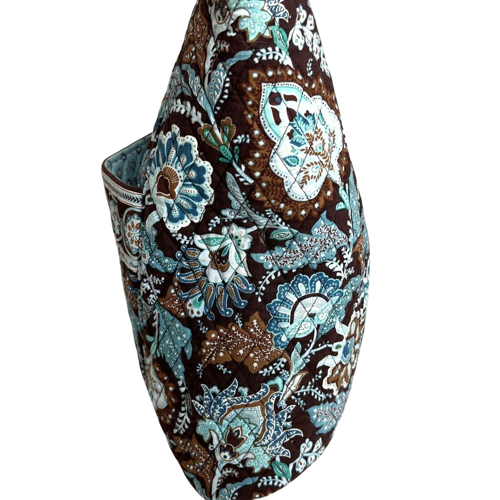 Vera Bradley Large Floral Paisley Quilted Cotton Shoulder Bag