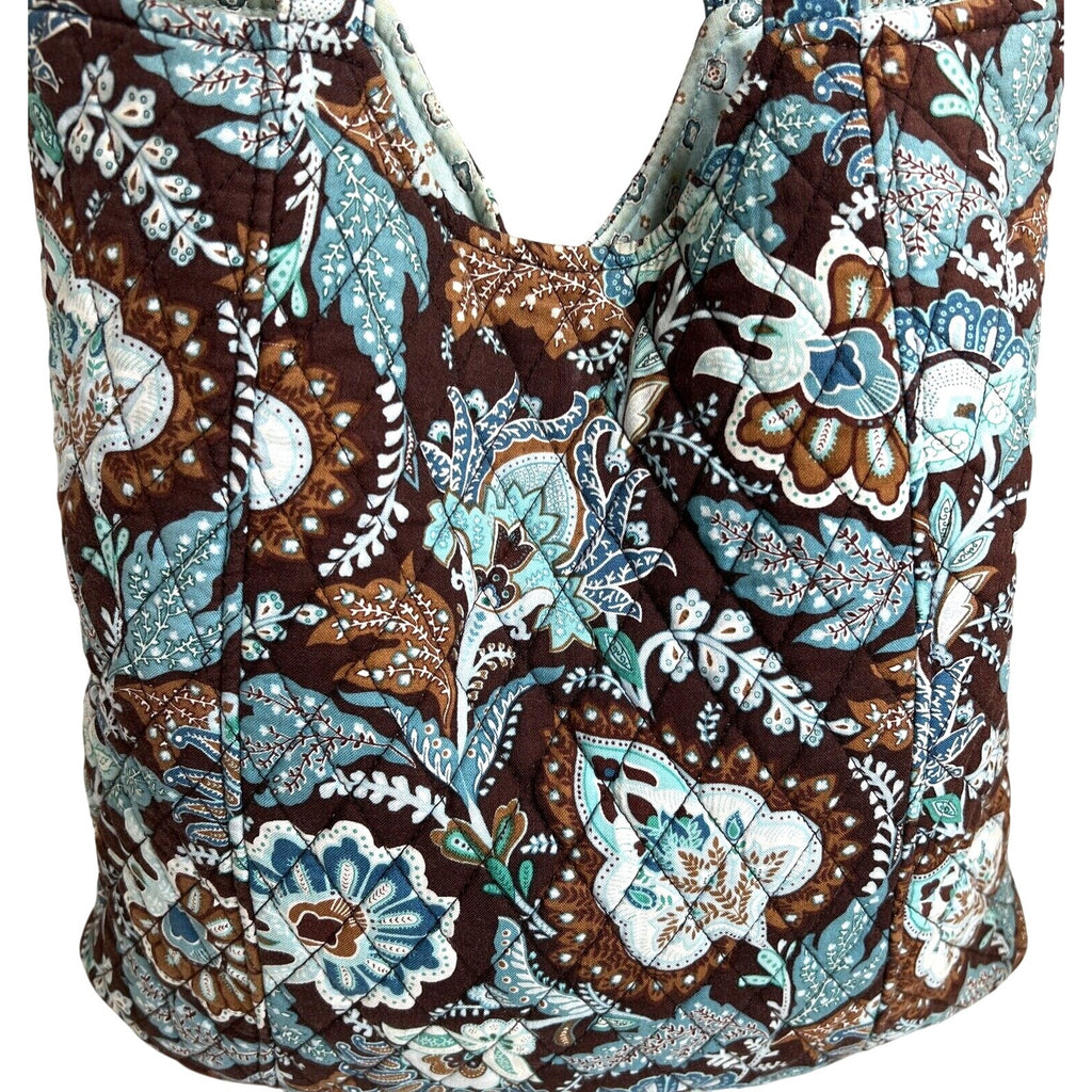 Vera Bradley Large Floral Paisley Quilted Cotton Shoulder Bag