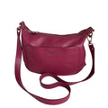 Furla Magenta Pebbled Leather Shoulder Bag