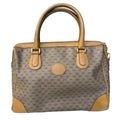 Gucci Vintage Brown GG Monogram Canvas & Leather Tote Handbag