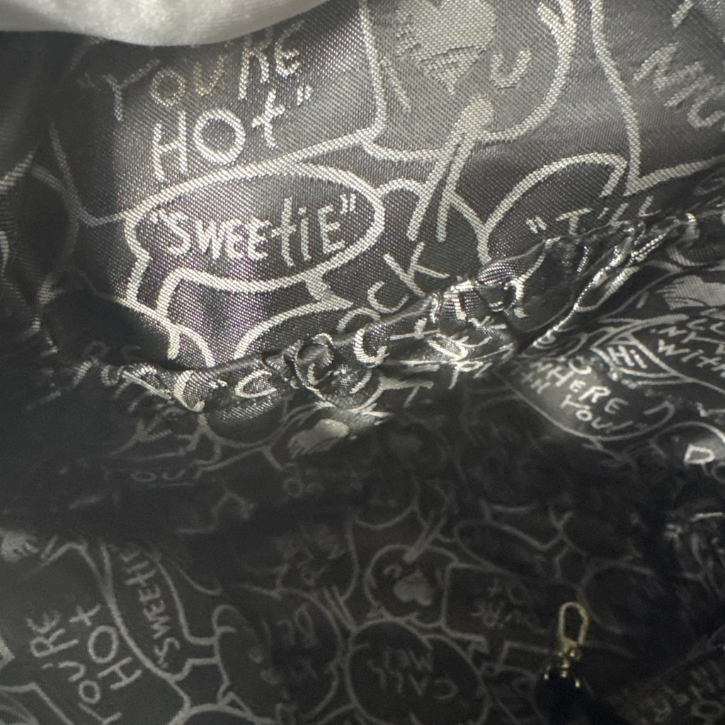 Betsey Johnson Floral Sequin Crossbody Bag With Zipper Pockets & Adjustable Strap