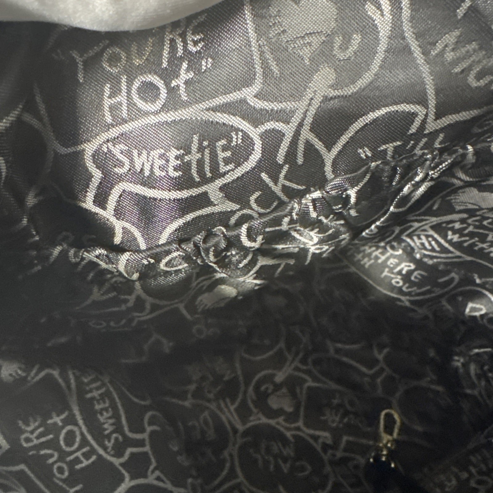 Betsey Johnson Floral Sequin Crossbody Bag With Zipper Pockets & Adjustable Strap