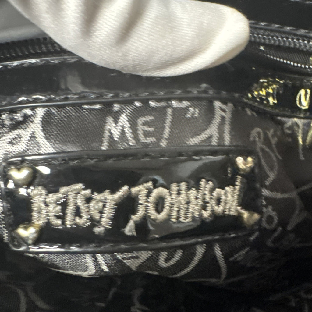 Betsey Johnson Floral Sequin Crossbody Bag With Zipper Pockets & Adjustable Strap